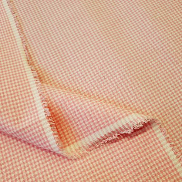 tessuto quadretti rosa