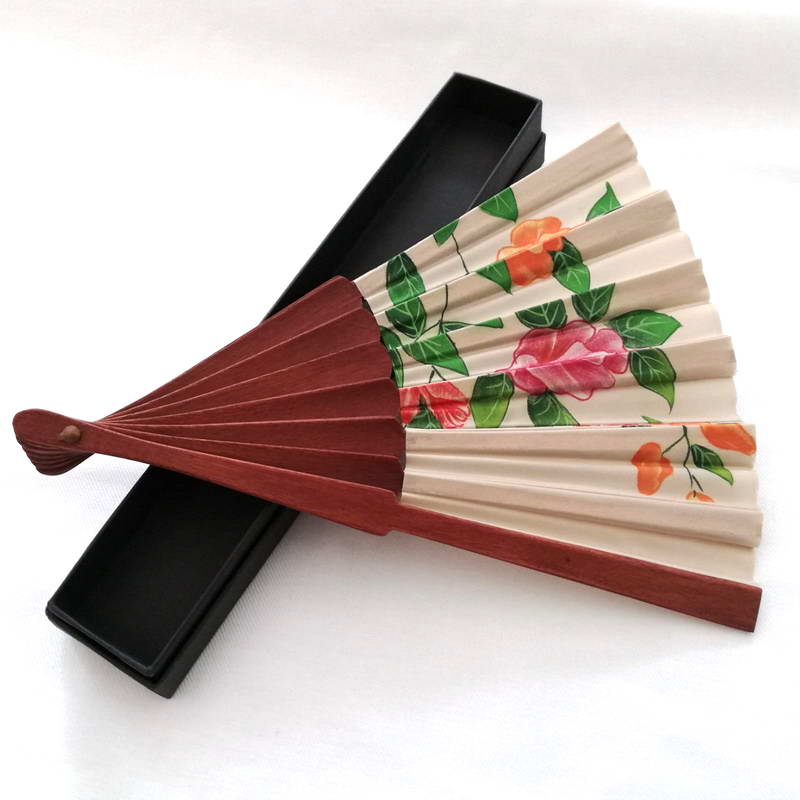 Fiore modello pieghevole palmare ventaglio a mano fans elegante ventaglio decorativo regalo per donne ragazza di Thebigthumb